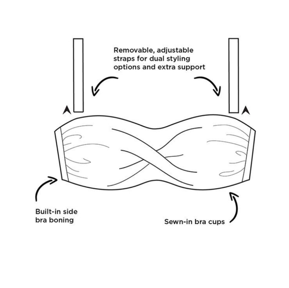 Swimsuits for all black ruched bikini top - Picture 6 of 9